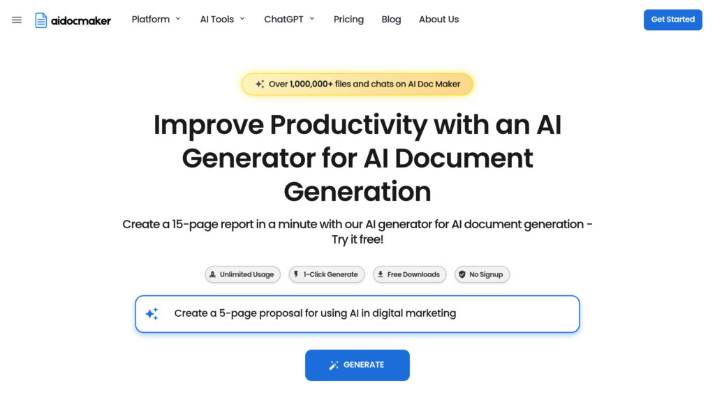 Aidocmaker Captura de pantalla