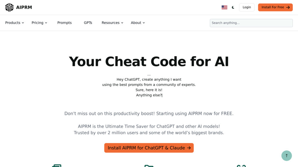 AIPRM Captura de pantalla