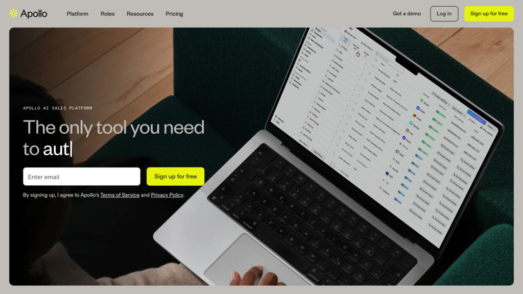 Apollo.io Captura de pantalla