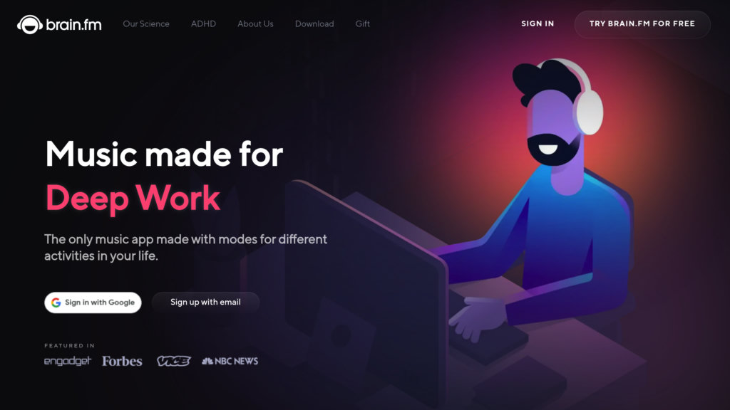Brain.fm Capture d'écran