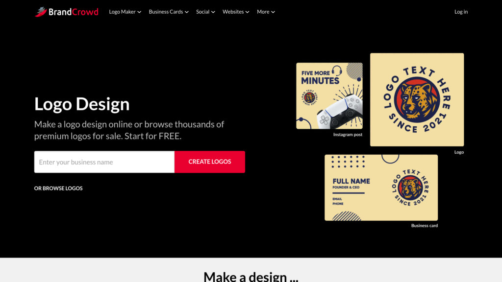 BrandCrowd Screenshot