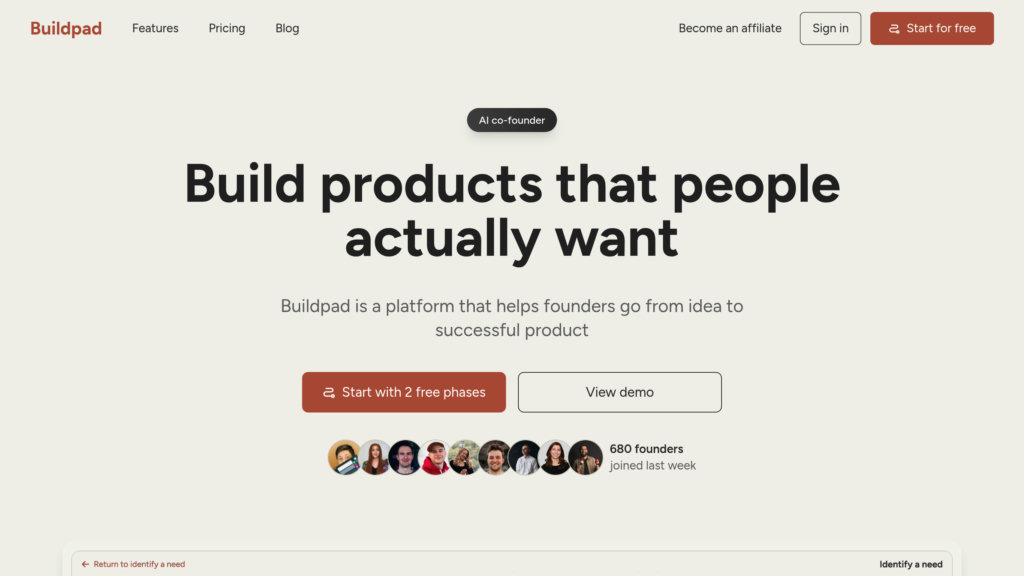 Buildpad Captura de pantalla