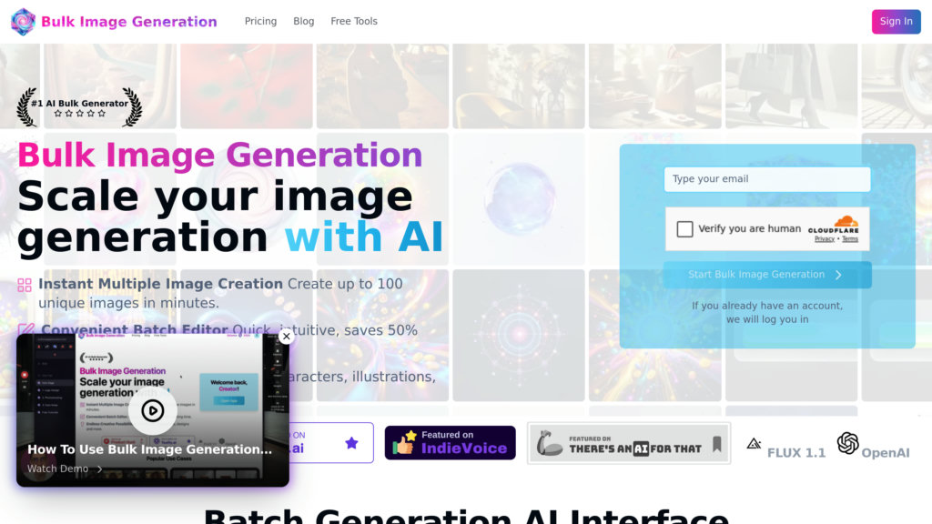 Bulk Image Generation 截图