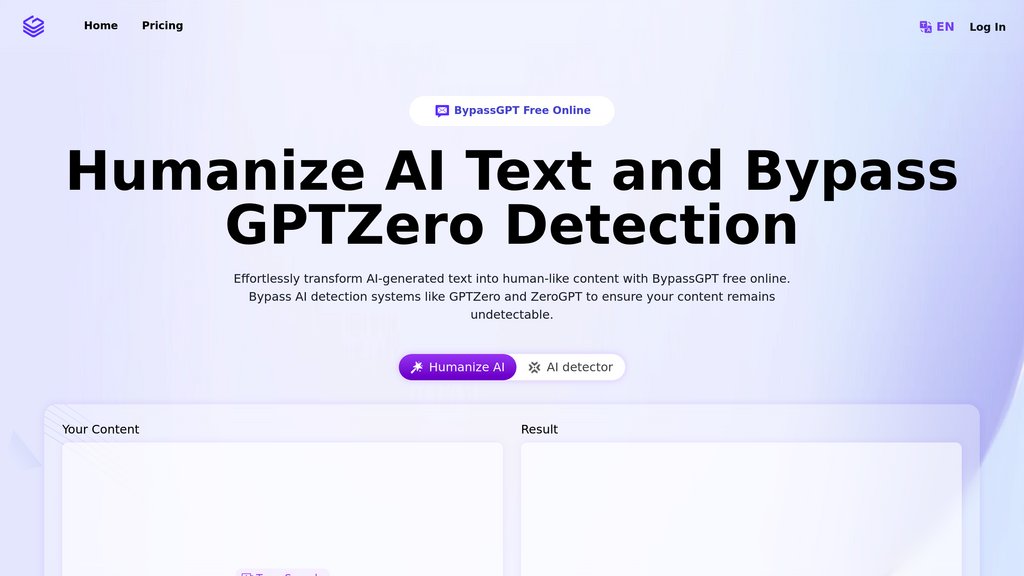 BypassGPT Capture d'écran