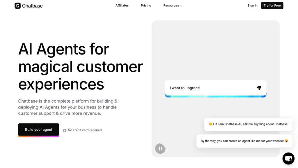Chatbase Captura de pantalla