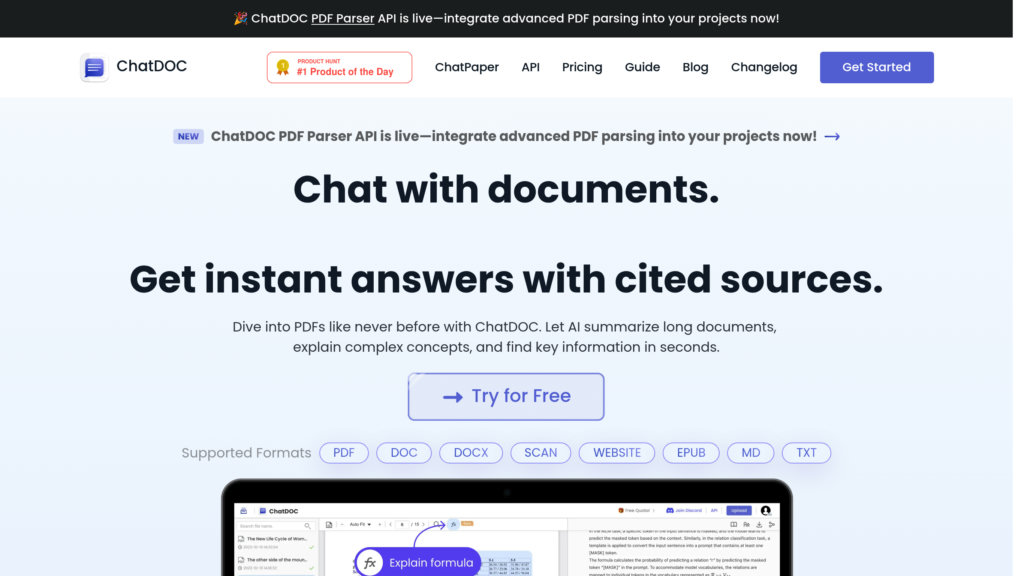 ChatDOC Screenshot
