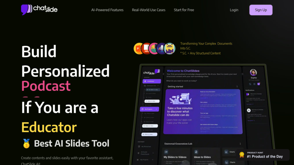 ChatSlide.ai Captura de pantalla