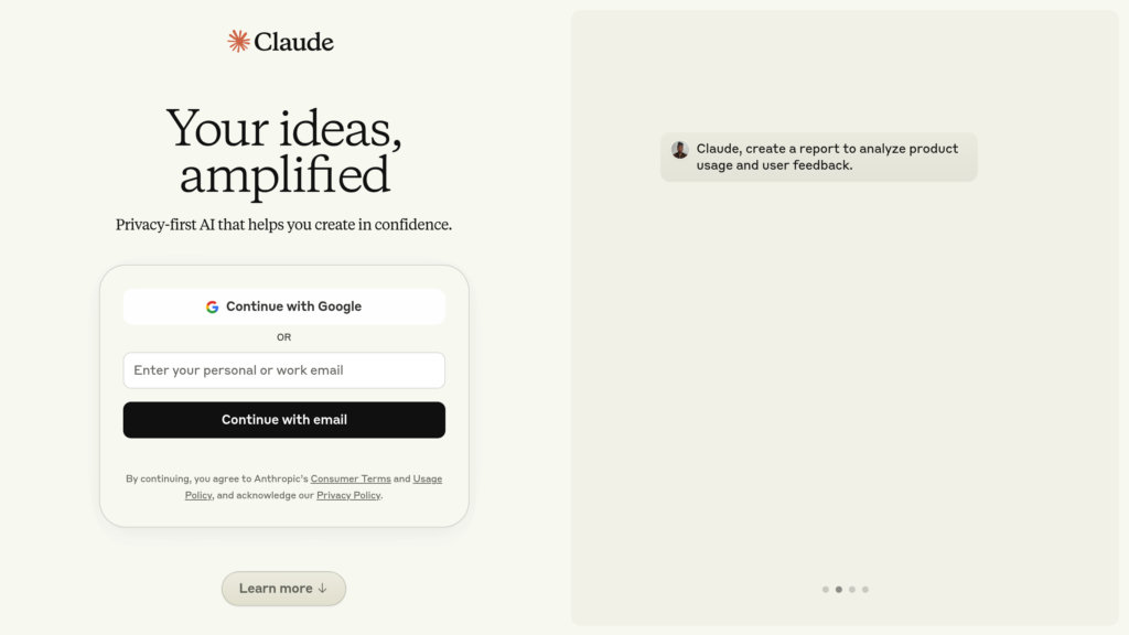 Claude AI Screenshot