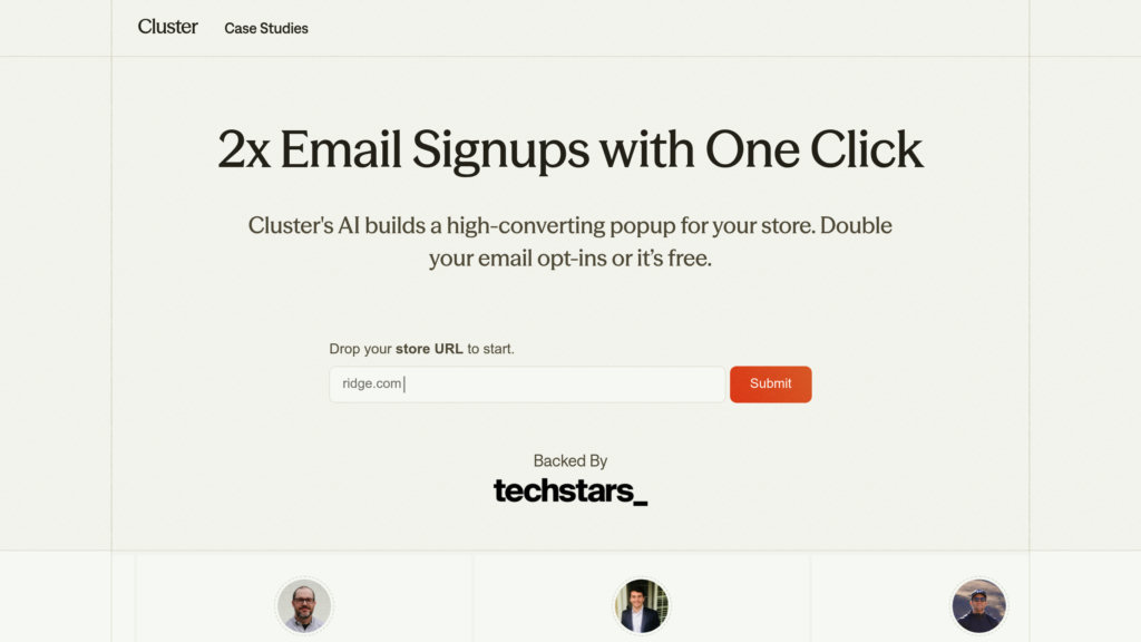 Cluster Capture d'écran