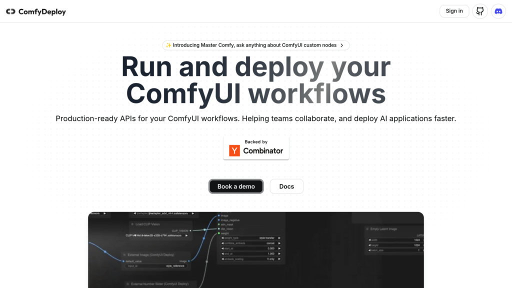 Comfy Deploy Captura de pantalla