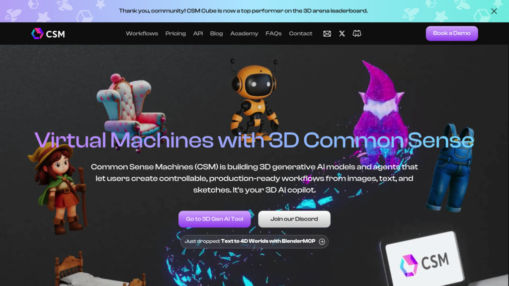 Common Sense Machines (CSM) Captura de pantalla