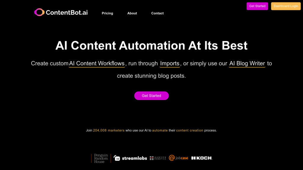 ContentBot.ai Screenshot