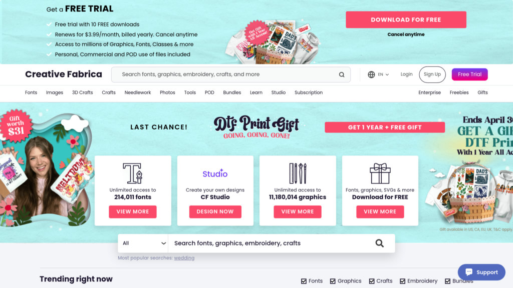 Creative Fabrica Screenshot