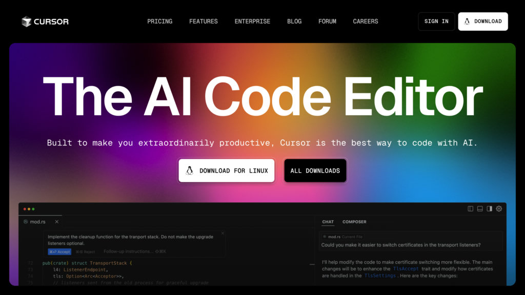 Cursor Capture d'écran