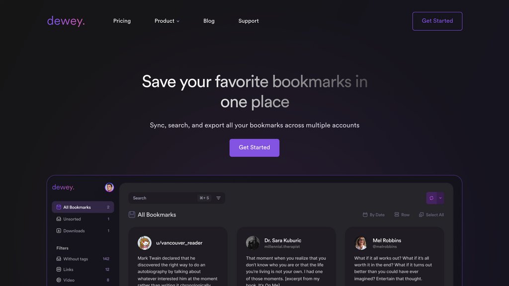 Dewey Capture d'écran