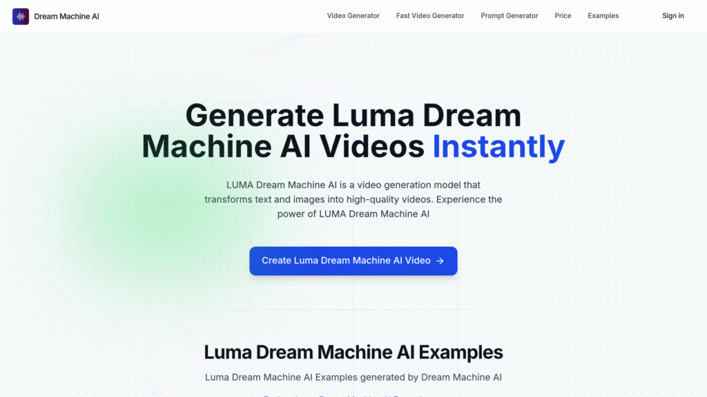 Dream Machine AI 截图