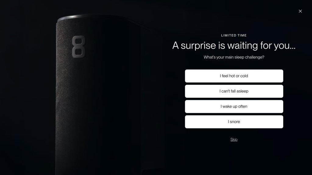Eight Sleep Captura de pantalla