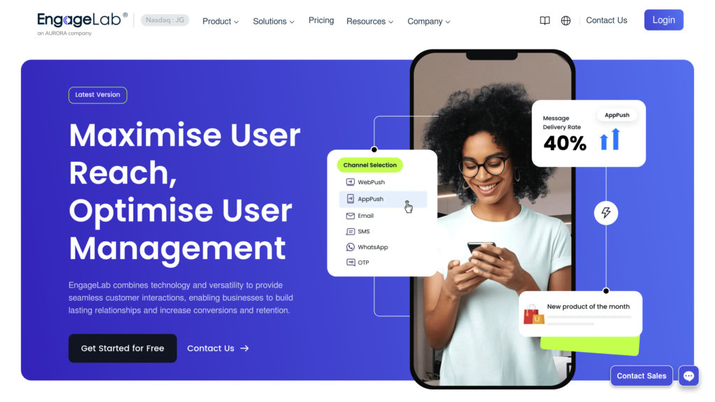 EngageLab Screenshot