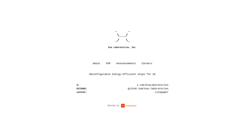 Exa Laboratories Screenshot