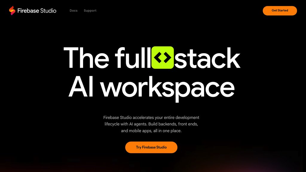 Firebase Studio Capture d'écran