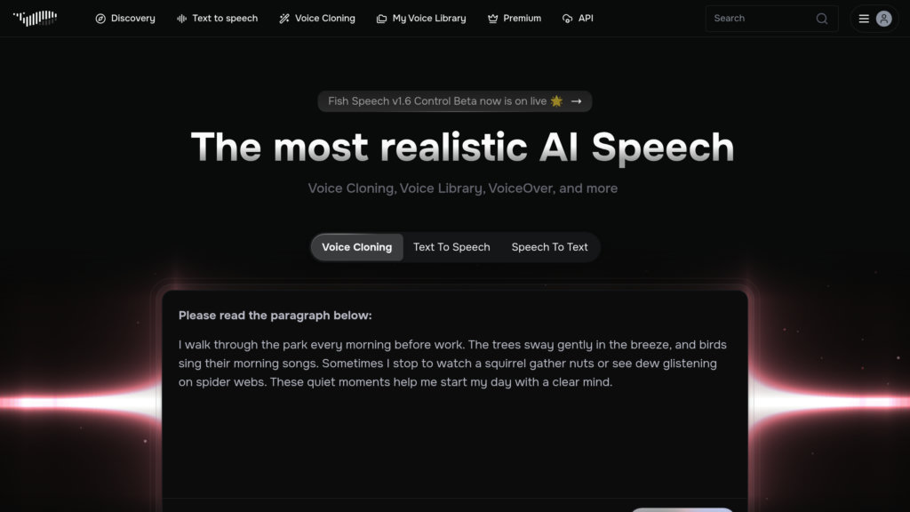 Fish Audio Screenshot