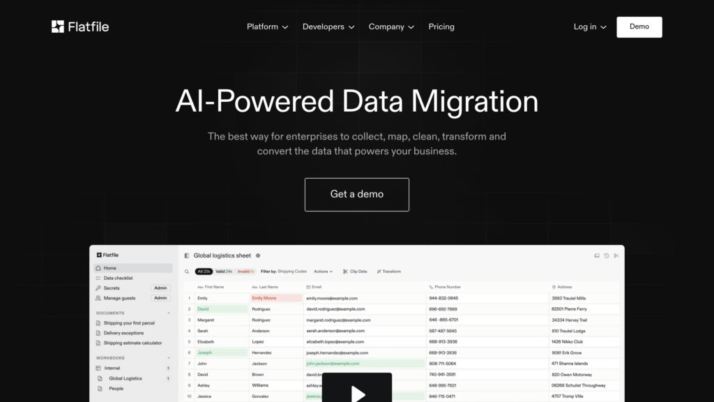Flatfile Captura de pantalla