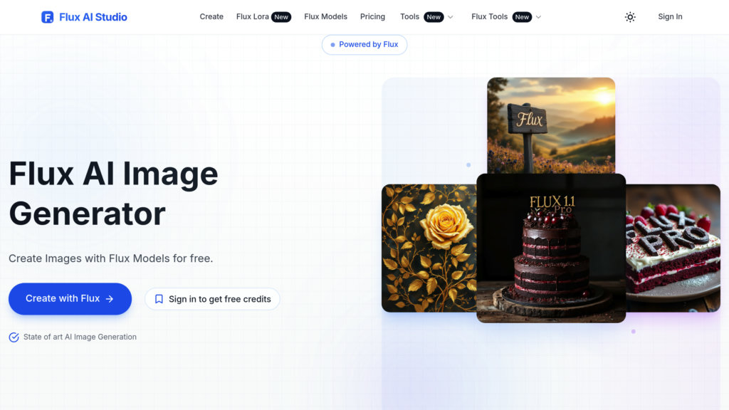 Flux AI Studio Captura de pantalla