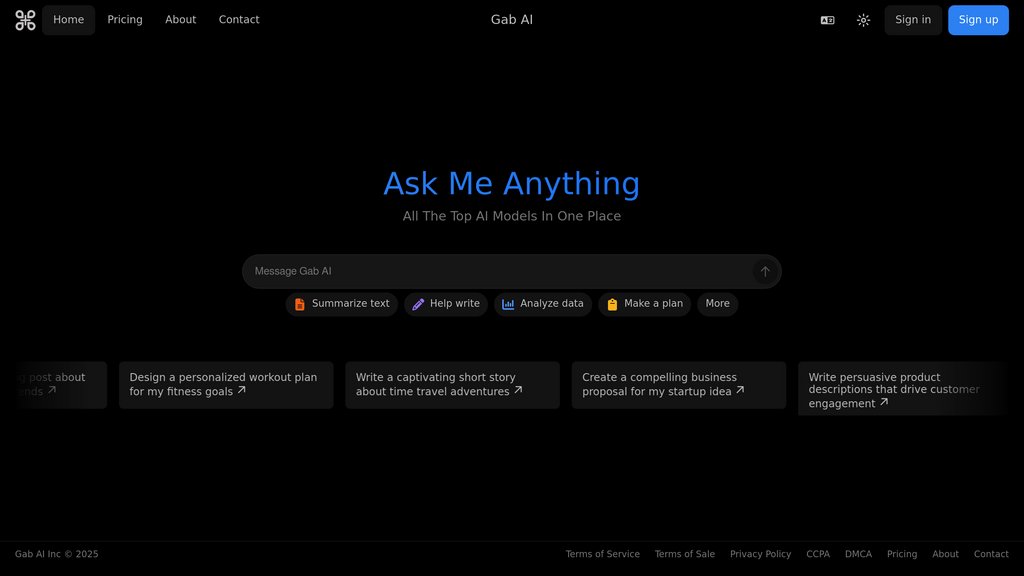 Gab AI Capture d'écran