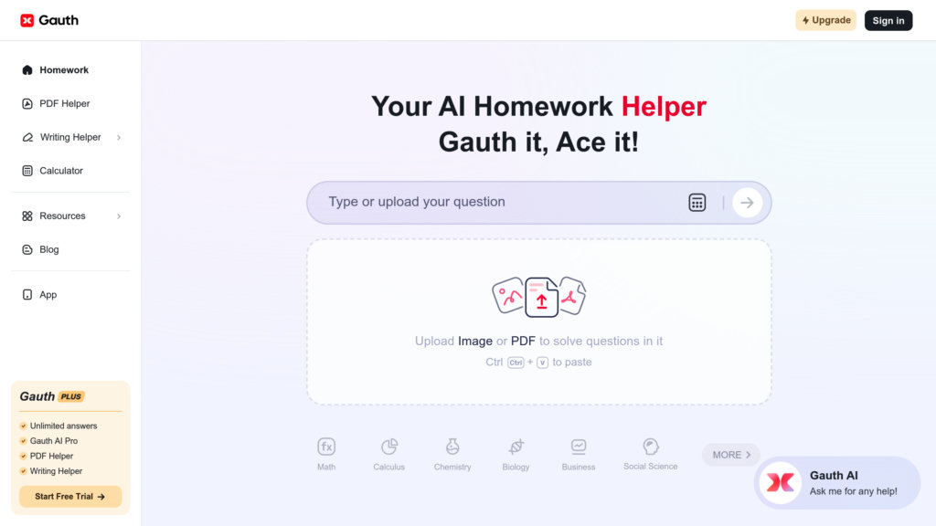 Gauthmath Screenshot