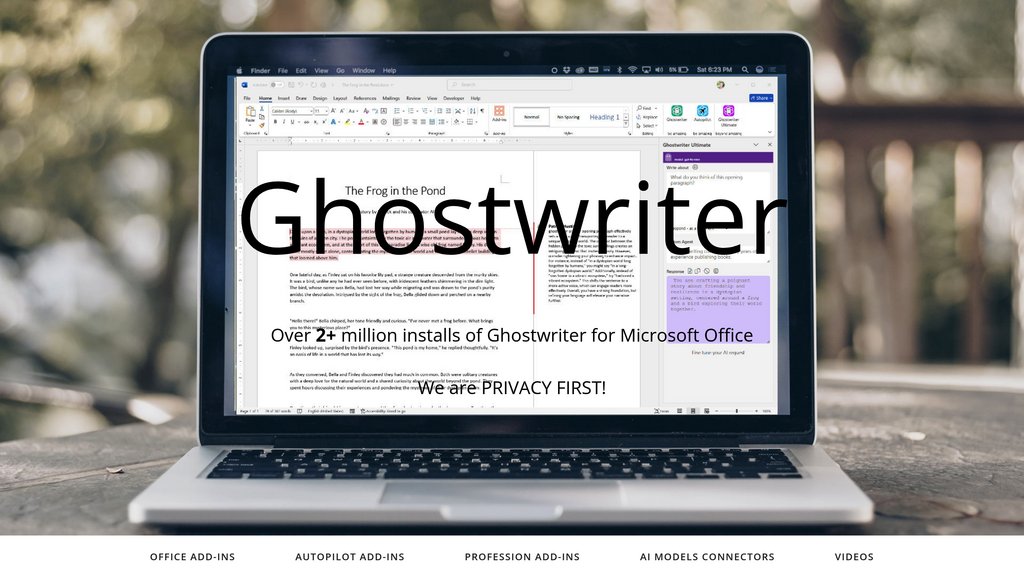 Ghostwriter AI Captura de pantalla