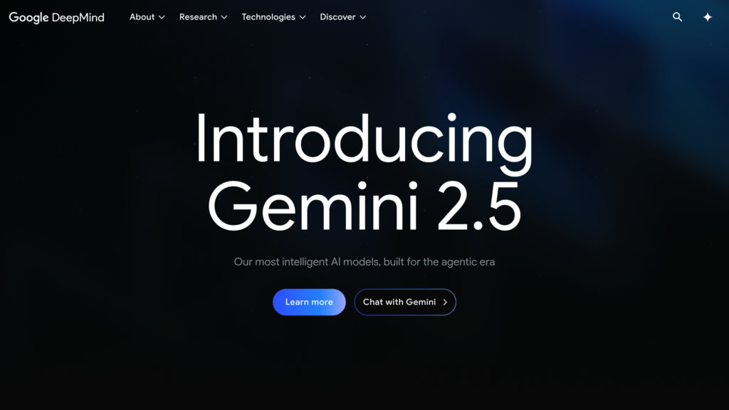 Google DeepMind Screenshot