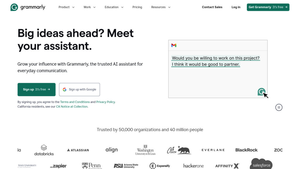 Grammarly Captura de pantalla