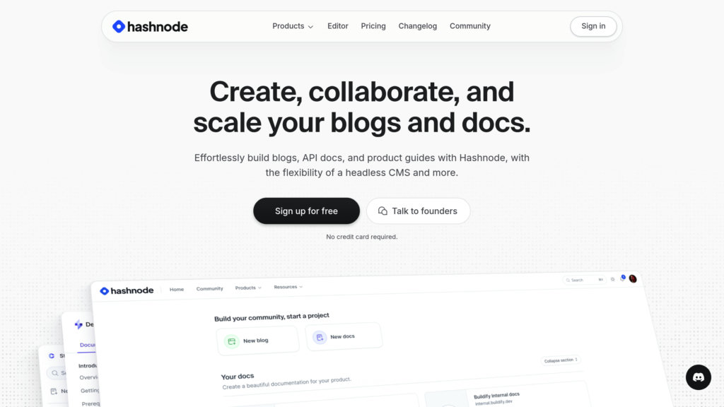 Hashnode技术博客社区 Screenshot
