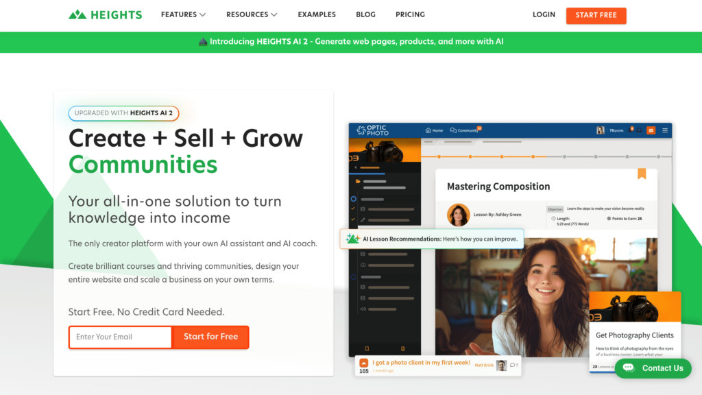 Heights Platform Screenshot