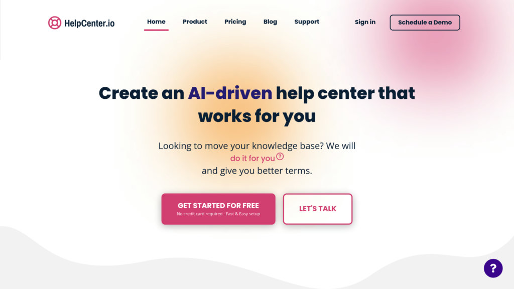 HelpCenter.io Screenshot