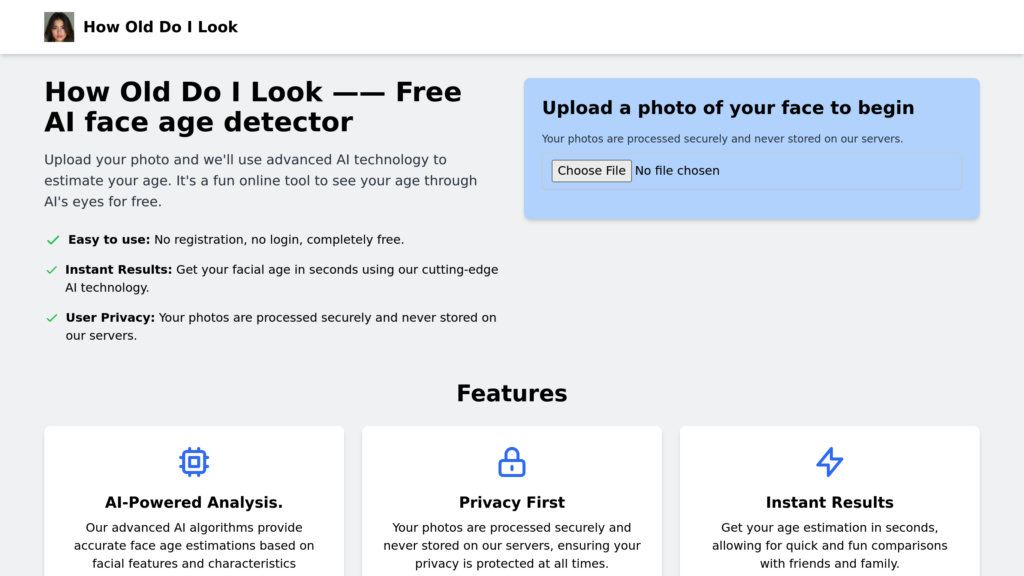 How Old Do I Look Captura de pantalla