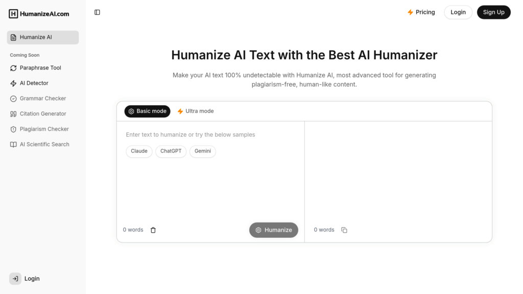 Humanize AI Captura de pantalla