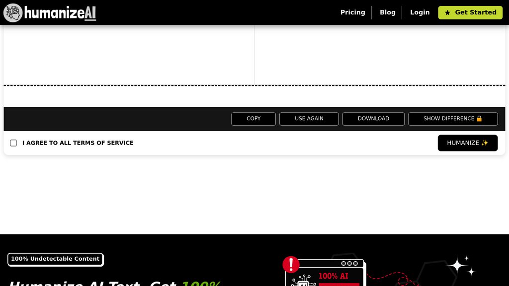Humanize AI Captura de pantalla