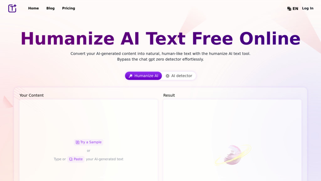 Humanize.im Screenshot