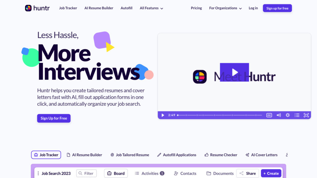 Huntr Capture d'écran