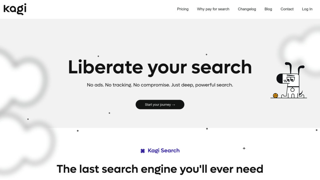 Kagi Captura de pantalla