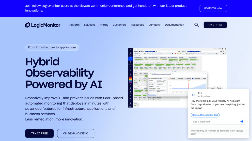 LogicMonitor Screenshot