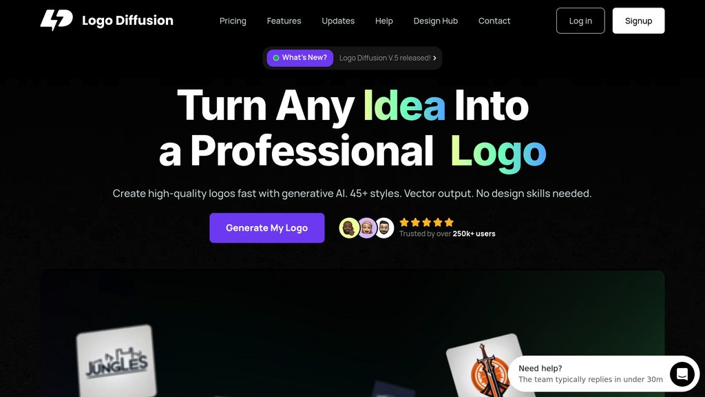 Logo Diffusion Captura de pantalla