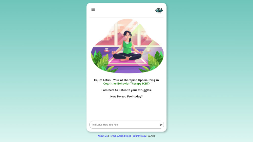 Lotus - The Online Therapist Captura de pantalla