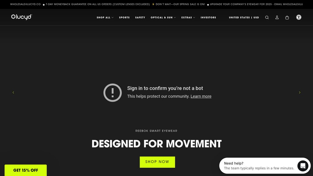 Lucyd Eyewear Screenshot