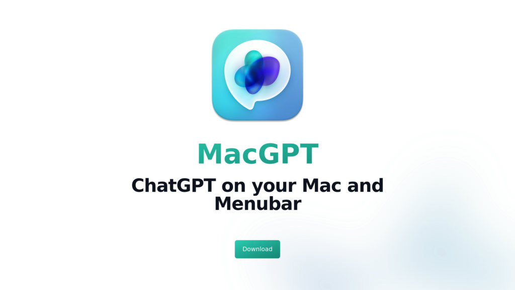 MacGPT Capture d'écran