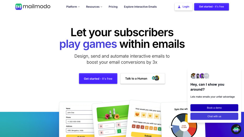 Mailmodo Captura de pantalla