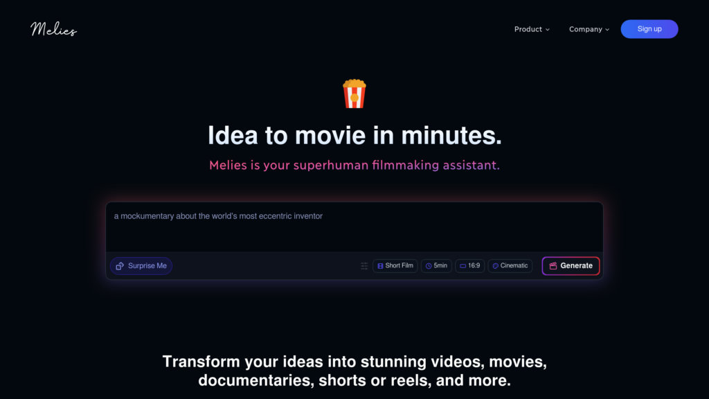 Melies Capture d'écran