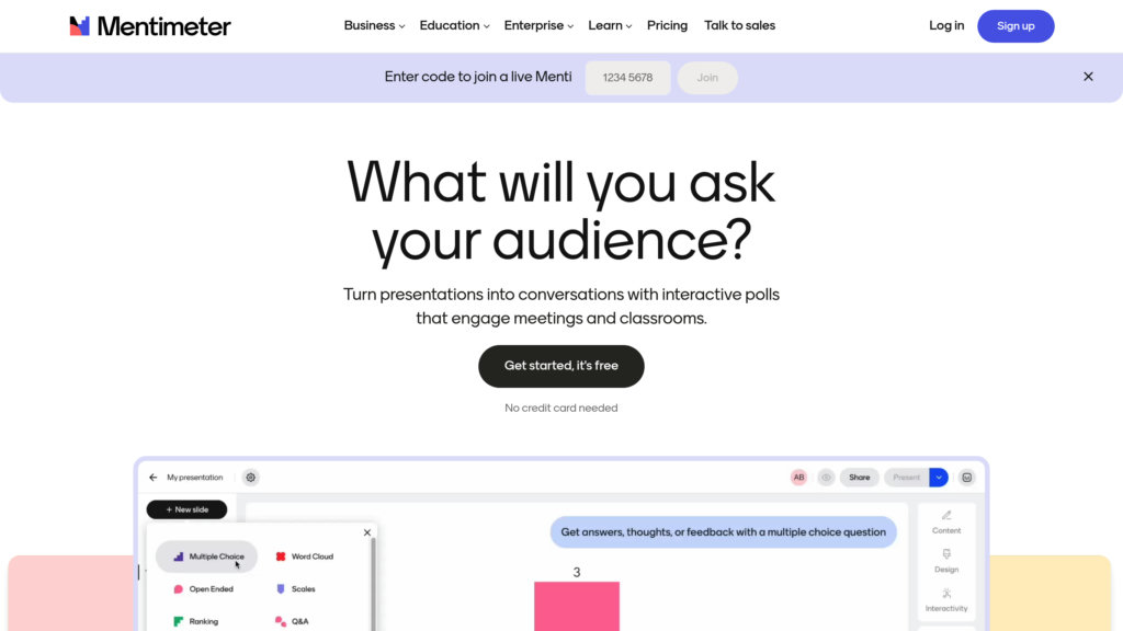 Mentimeter Screenshot