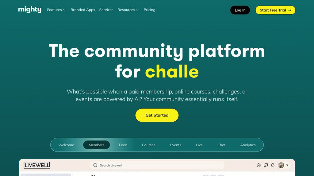 Mighty Networks Captura de pantalla